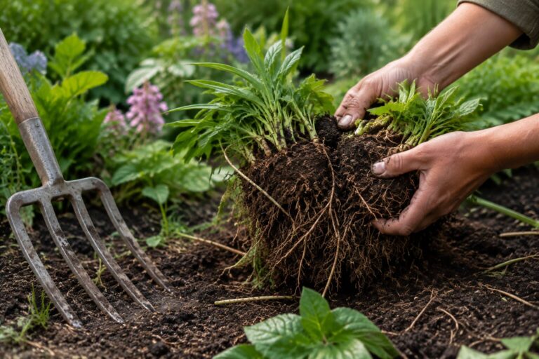 How to divide established perennials
