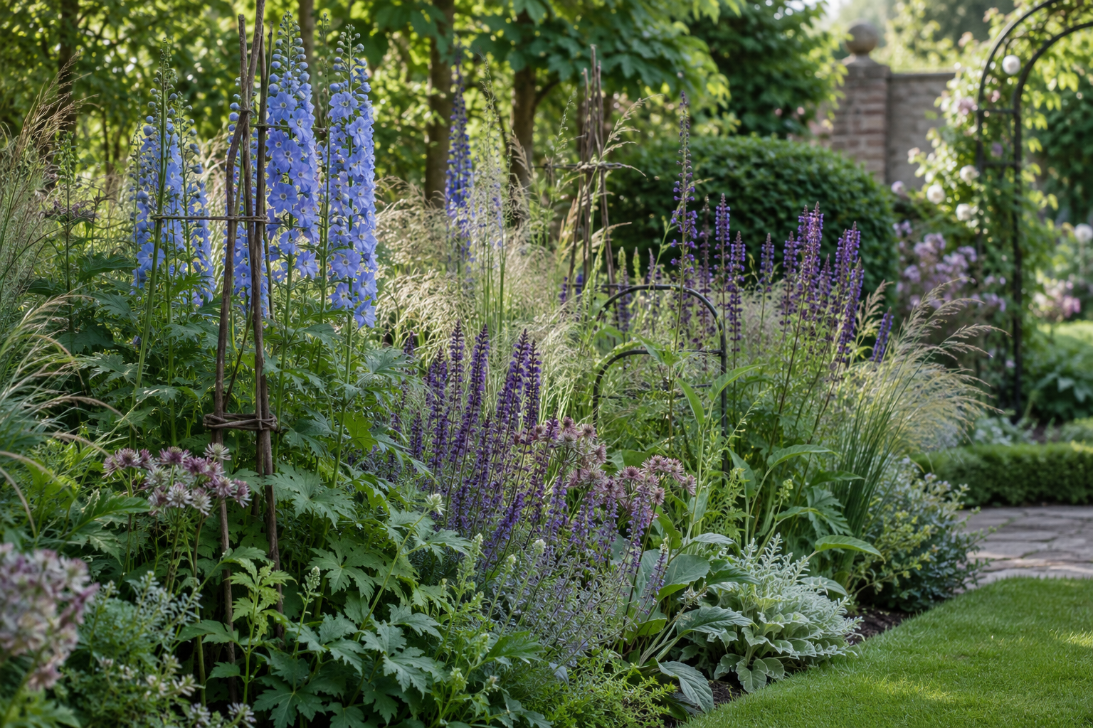 How to stake tall perennials discreetly
