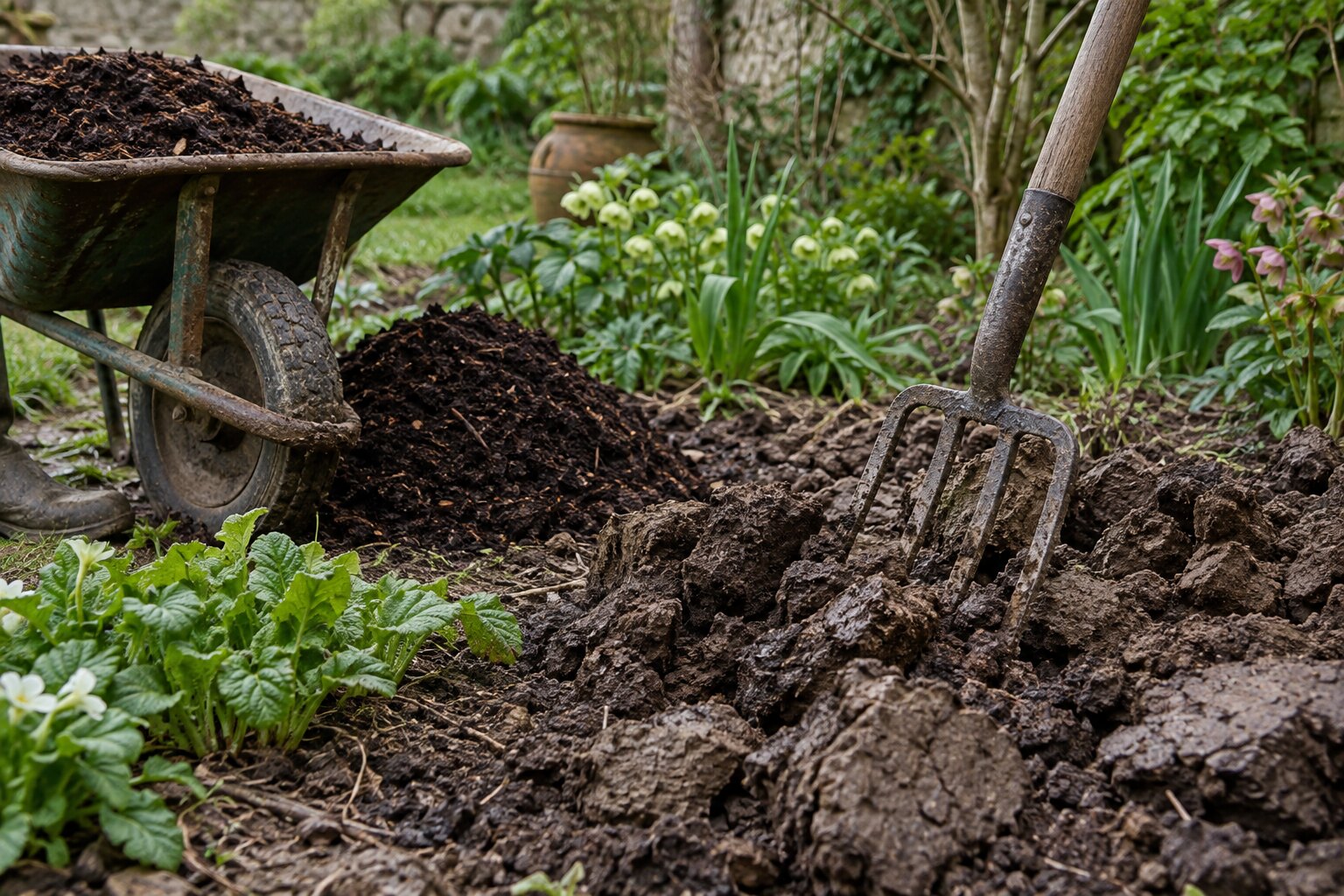 How to improve heavy clay soil