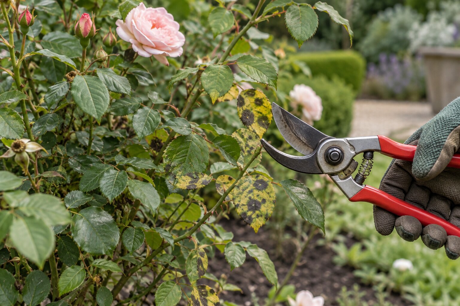 Black spot on roses: what actually helps