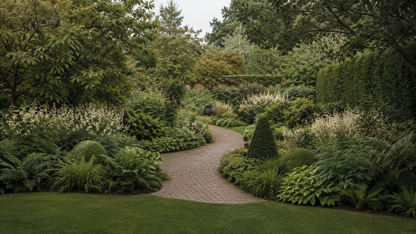A layered garden with structure and natural planting